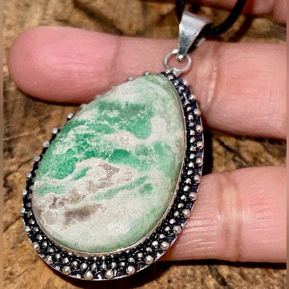 Variscite Pendant 2 1/4” - Picture 1 of 11